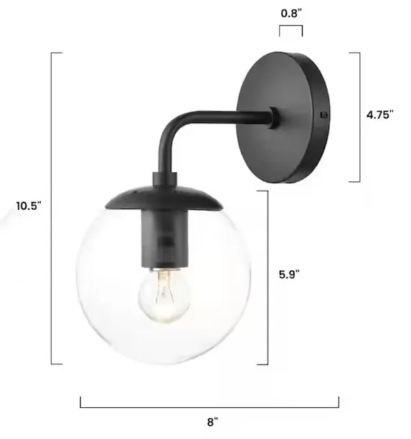 Black_Metal_And_Glass_Wall_Light_For_Home_And_Kitchen