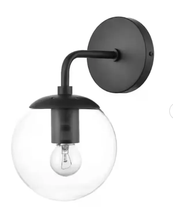 Black_Metal_And_Glass_Wall_Light_For_Home_And_Kitchen