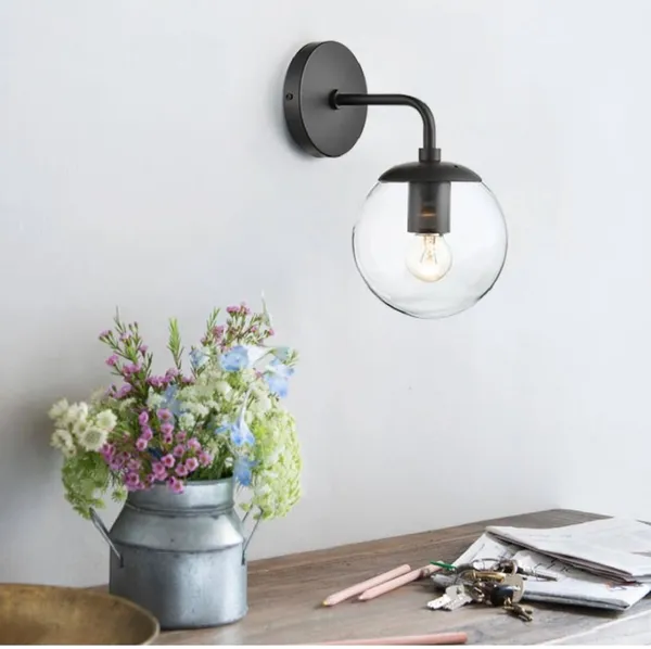 Black_Metal_And_Glass_Wall_Light_For_Home_And_Kitchen