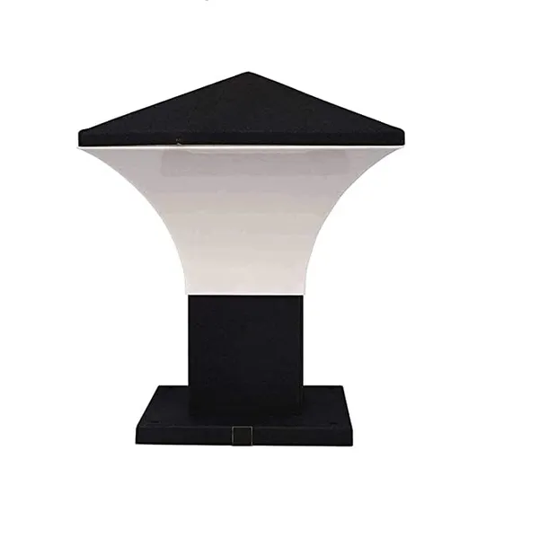 Black_And_White_Metal_And_Glass_Gate_Pillar_Light_For_Home_And_Kitchen