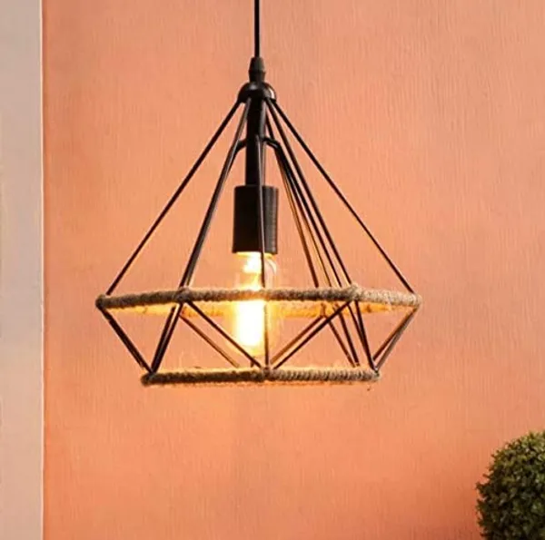 Black_Metal_And_Glass_Hanging_Pendant_Light_For_Home_And_Kitchen