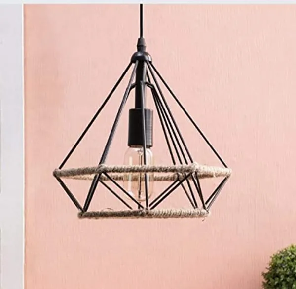 Black_Metal_And_Glass_Hanging_Pendant_Light_For_Home_And_Kitchen