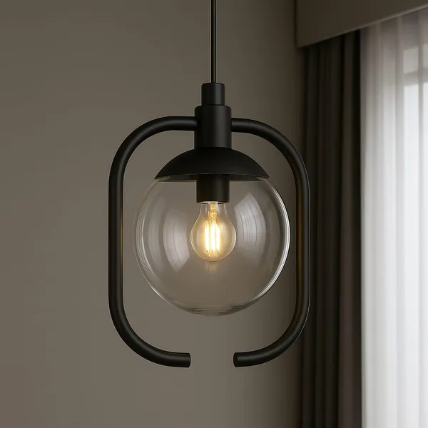 Black_Metal_And_Glass_Hanging_Pendant_Light_For_Home_And_Kitchen