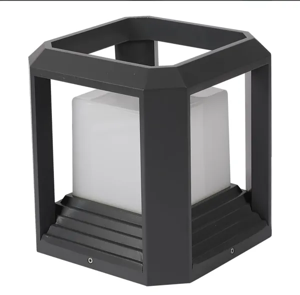 Grey_Metal_And_Glass_Gate_Pillar_Light_For_Home_And_Kitchen