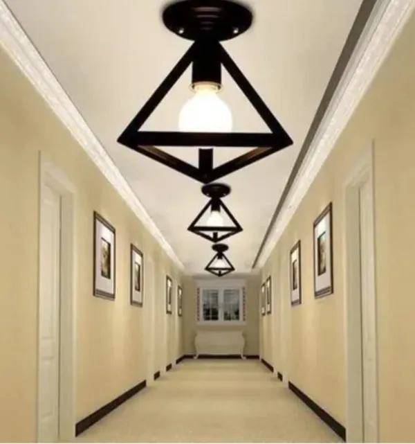 Black_Metal_And_Glass_Ceiling_Light_For_Home_And_Kitchen