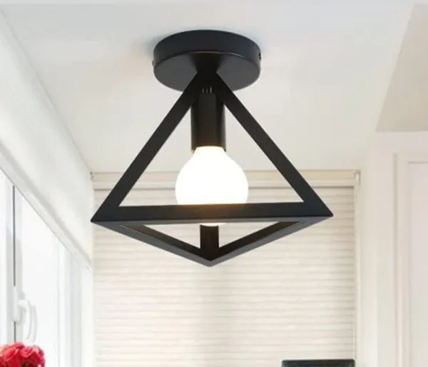 Black_Metal_And_Glass_Ceiling_Light_For_Home_And_Kitchen