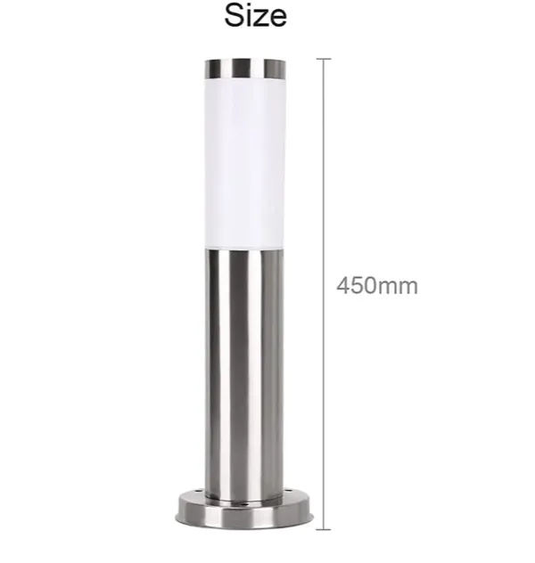 Silver_Metal_And_Glass_Garden_Pole_Light_For_Home_And_Kitchen