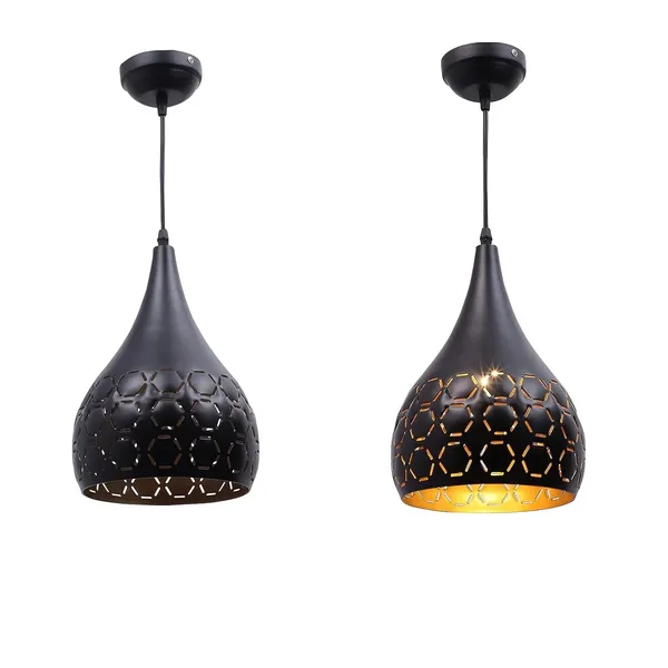 Black_Metal_And_Glass_Gate_Pillar_Light_For_Home_And_Kitchen_|_Metal_Cutted_Hanging_Light_Ceiling_Pendant_Lamp,_(Bulb_Not_Included)_Black_Pack_of_2
