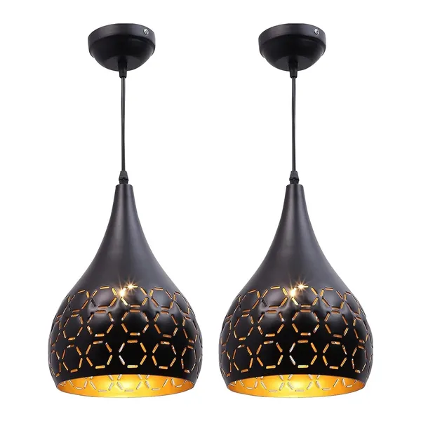 Black_Metal_And_Glass_Gate_Pillar_Light_For_Home_And_Kitchen_|_Metal_Cutted_Hanging_Light_Ceiling_Pendant_Lamp,_(Bulb_Not_Included)_Black_Pack_of_2