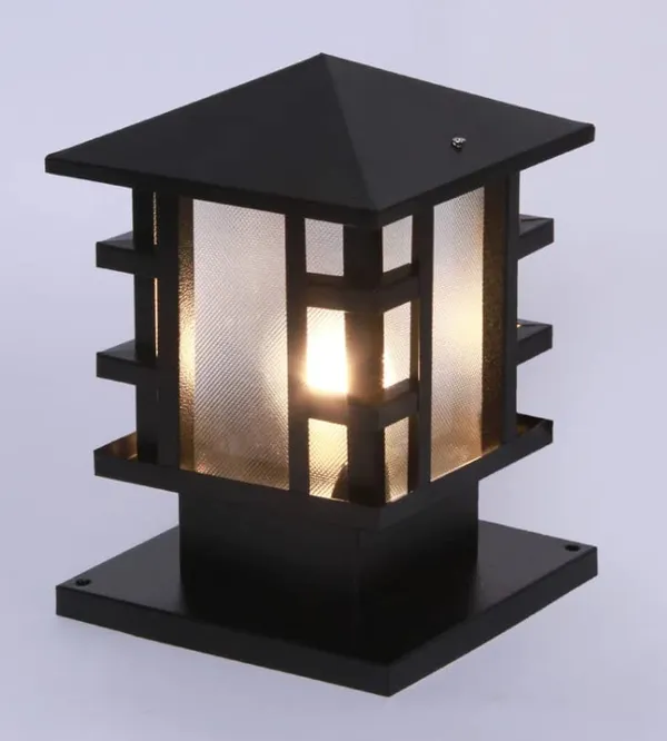 Black_Metal_And_Glass_Led_Gate_Light_For_Home_And_Kitchen