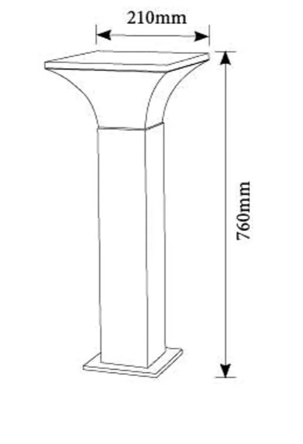 Black_Metal_And_Glass_Garden_Bollard_Light_For_Home_And_Kitchen