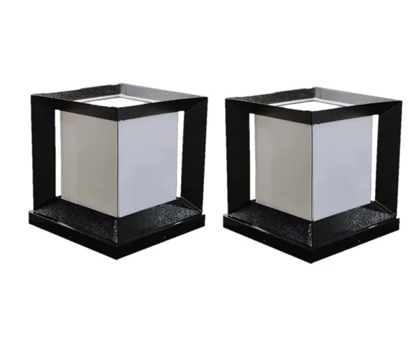 Black_And_White_Metal_And_Glass_Gate_Pillar_Light_For_Home_And_Kitchen