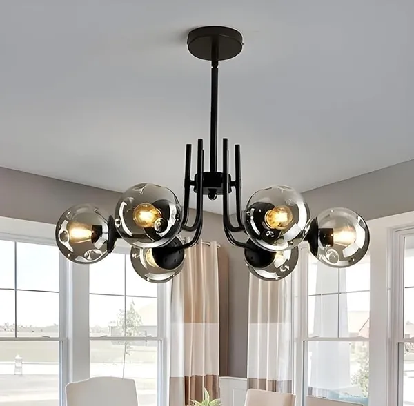 Black_Metal_And_Glass_Chandelier_For_Home_And_Kitchen