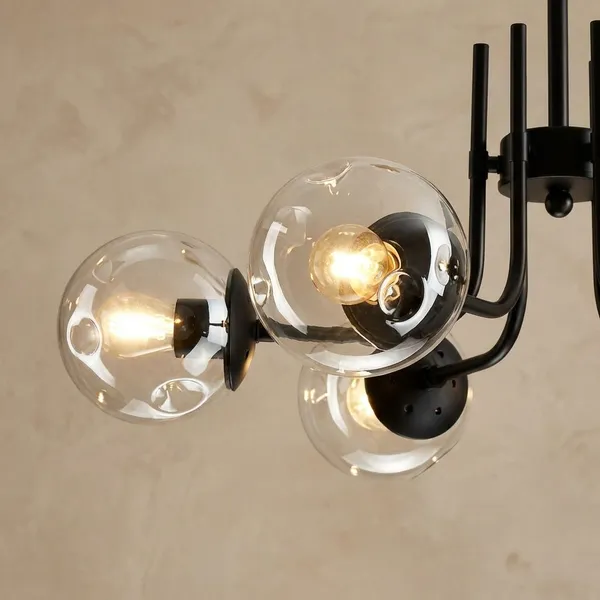 Black_Metal_And_Glass_Chandelier_For_Home_And_Kitchen