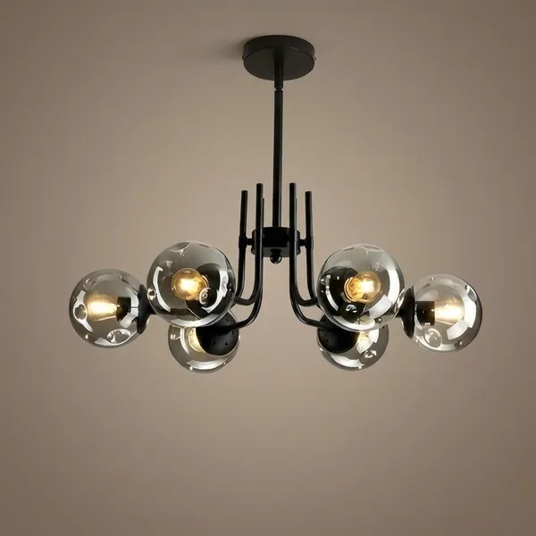 Black_Metal_And_Glass_Chandelier_For_Home_And_Kitchen