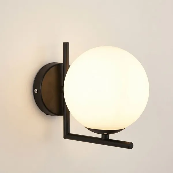 Black_Metal_And_Glass_Wall_Light_For_Home_And_Kitchen