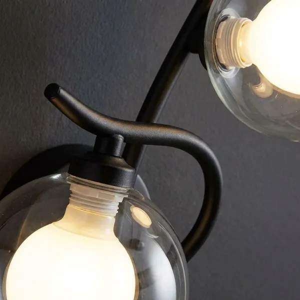 Black_Metal_And_Glass_Wall_Light_For_Home_And_Kitchen