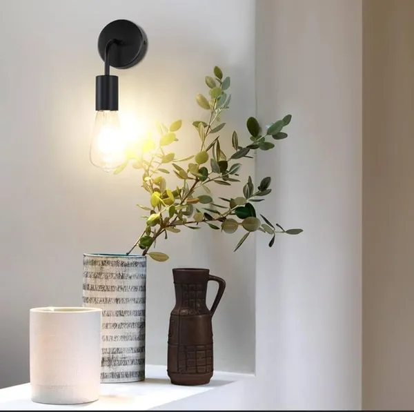 Black_Metal_And_Glass_Wall_Light_For_Home_And_Kitchen