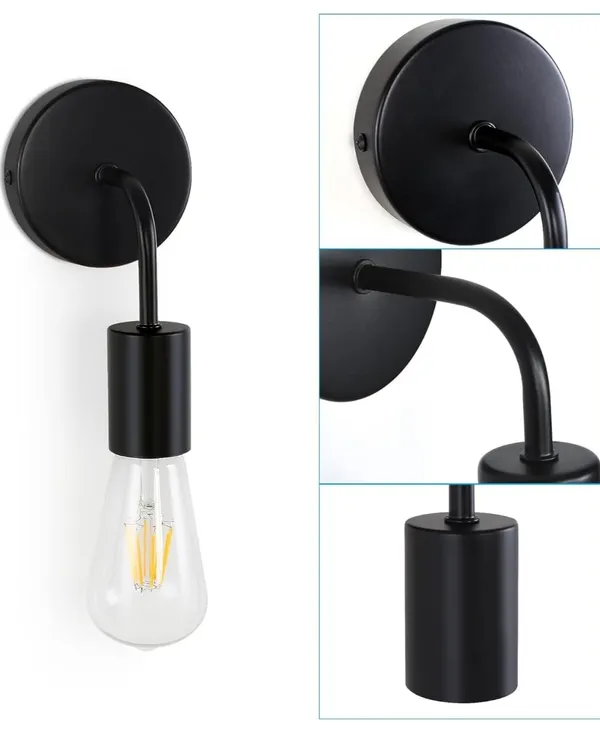 Black_Metal_And_Glass_Wall_Light_For_Home_And_Kitchen