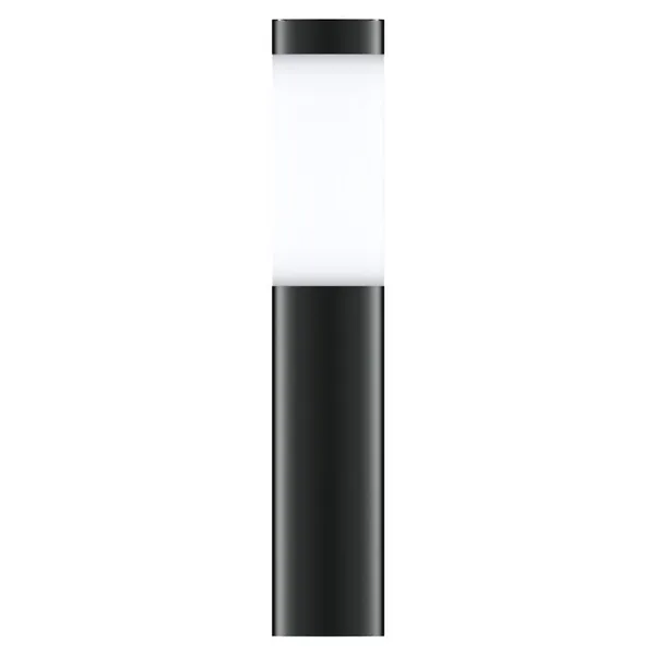 Black_Metal_And_Glass_Garden_Bollard_Light_For_Home_And_Kitchen