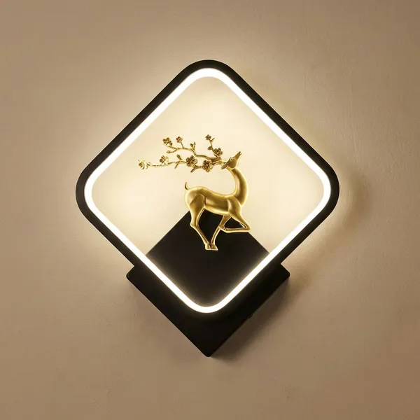 Black_Metal_And_Glass_Led_Wall_Light_For_Home_And_Kitchen