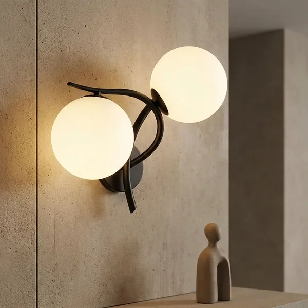 Black_Metal_And_Glass_Wall_Light_For_Home_And_Kitchen