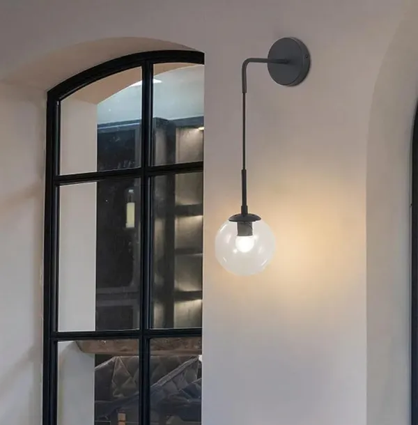Black_Metal_And_Glass_Wall_Light_For_Home_And_Kitchen
