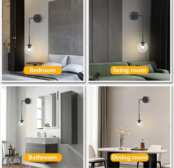 Black_Metal_And_Glass_Wall_Light_For_Home_And_Kitchen