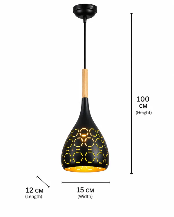 LEGEEN_Aluminum_Hanging_Lights_for_Dining_Table,_Pendant_Lamps_for_Kitchen_Island,_Bedroom_Hanging_Lamps_and_Living_Room_Lights_(Black_Pack_of_3)