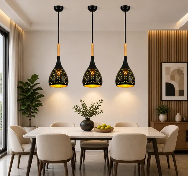 LEGEEN_Aluminum_Hanging_Lights_for_Dining_Table,_Pendant_Lamps_for_Kitchen_Island,_Bedroom_Hanging_Lamps_and_Living_Room_Lights_(Black_Pack_of_3)