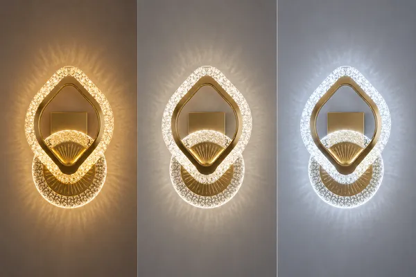 LEGEEN_Luxury_Crystal_LED_Wall_Light_|_3_Way_Colour_Changing_Modern_Golden_Wall_Lamp_for_Living_Room,_Bedroom,_Hallway_&_Home_Decor