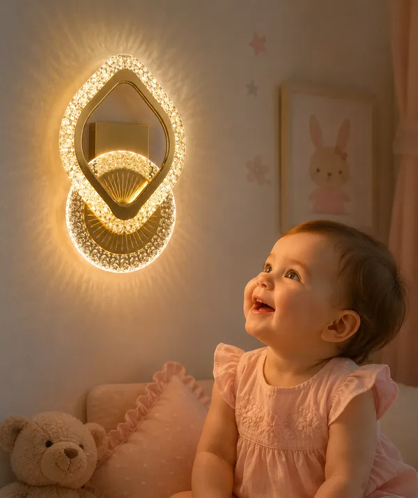 LEGEEN_Luxury_Crystal_LED_Wall_Light_|_3_Way_Colour_Changing_Modern_Golden_Wall_Lamp_for_Living_Room,_Bedroom,_Hallway_&_Home_Decor