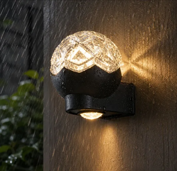 LEGEEN_Modern_Waterproof_Outdoor_Wall_Light_Warm_White_LED_Crystal_Wall_Lamp_for_Home_Entrance_Balcony_Garden_Staircase_Exterior_Decor_Black