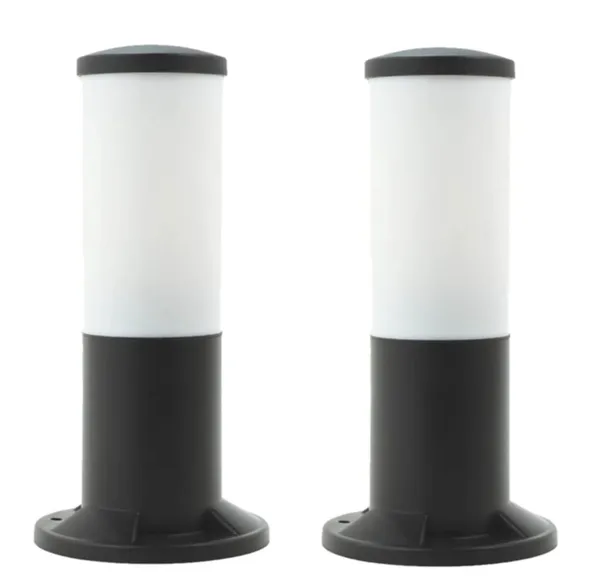 Black_Metal_And_Glass_Garden_Bollard_Light_For_Home_And_Kitchen