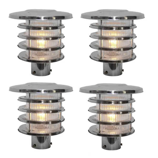 Silver_Metal_And_Glass_Garden_Bollard_Light_For_Home_And_Kitchen