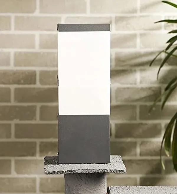 Black_Metal_And_Glass_Garden_Bollard_Light_For_Home_And_Kitchen