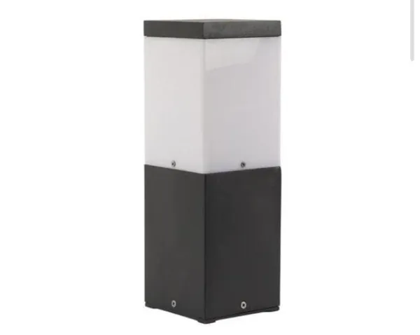 Black_Metal_And_Glass_Garden_Bollard_Light_For_Home_And_Kitchen