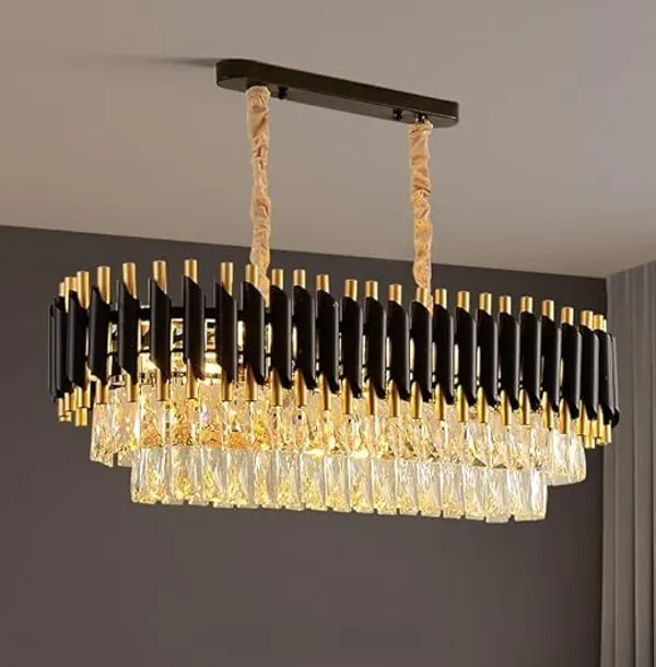Black_And_Gold_Metal_And_Glass_Chandelier_Pendant_Light_For_Home_And_Kitchen
