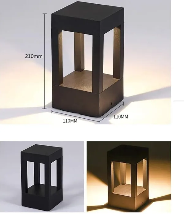 Grey_Metal_And_Glass_Outdoor_Gate_Light_For_Home_And_Kitchen