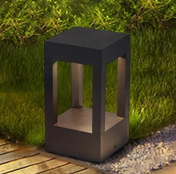 Grey_Metal_And_Glass_Outdoor_Gate_Light_For_Home_And_Kitchen