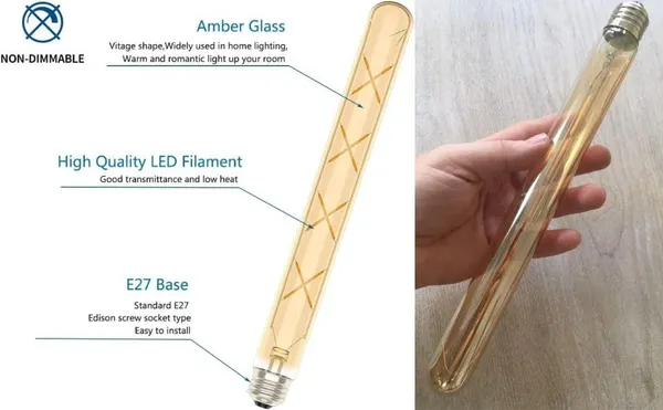 Amber_Metal_And_Glass_Led_Bulb_For_Home_And_Kitchen