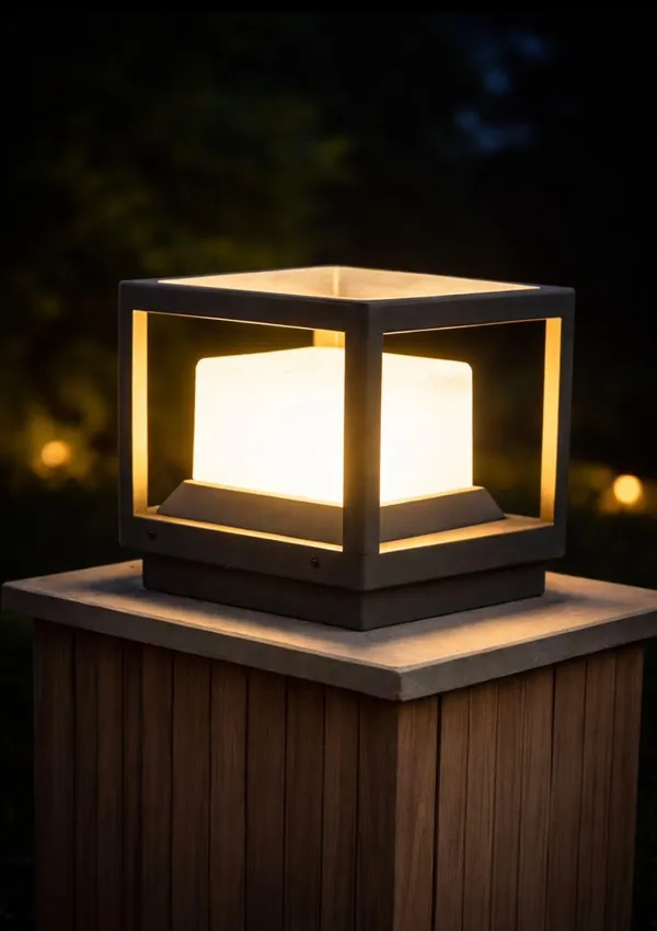 Grey_Metal_And_Glass_Outdoor_Gate_Light_For_Home_And_Kitchen