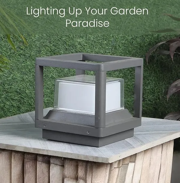 Grey_Metal_And_Glass_Outdoor_Gate_Light_For_Home_And_Kitchen