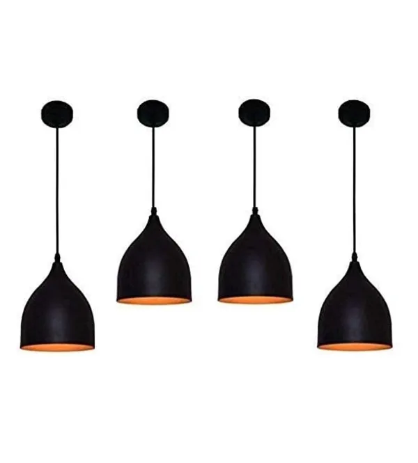 With_Bulb_Set_of_4_Black_Aluminium_Hanging_Pendant_Celing_Light_Lamp_for-_Kitchen,_Hall,_Cafe,_Resturents,_Lobby_Balcony_Bedroom_Living_Room_Batroom_Diwali_Light_Lamp