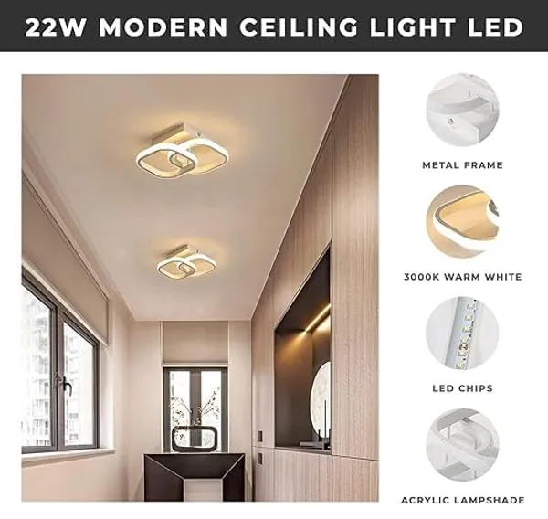 White_Metal_And_Glass_Led_Ceiling_Light_For_Home_And_Kitchen