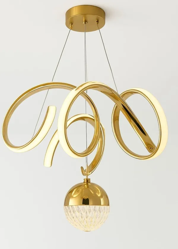 Gold_Metal_And_Glass_Chandelier_For_Home_And_Kitchen