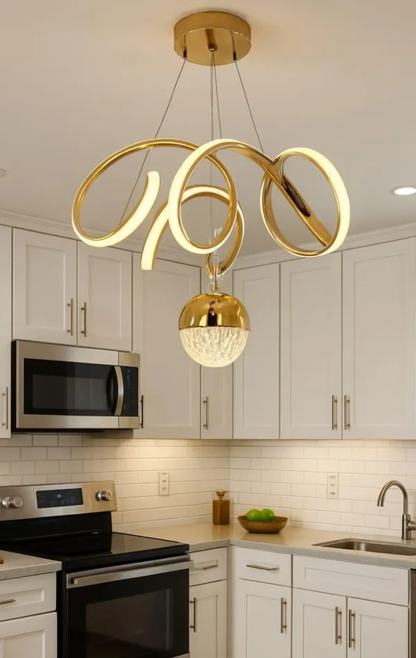 Gold_Metal_And_Glass_Chandelier_For_Home_And_Kitchen