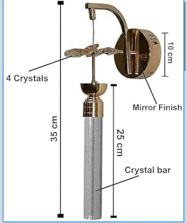 Water_Clear_And_Rose_Gold_Metal_And_Glass_Led_Wall_Light_For_Home_And_Kitchen