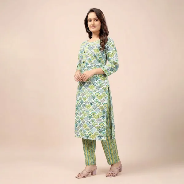 Mint_Green_Floral_Printed_Cotton_Kurta_Set_with_Dupatta