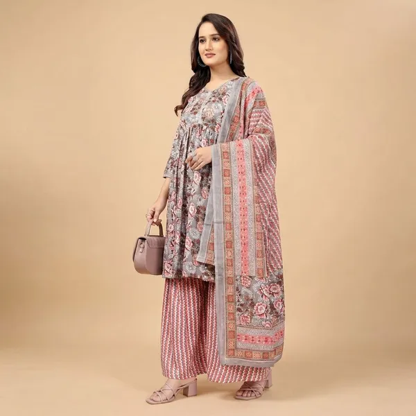 Gray_Sharara_Set_With_Dupatta_For_Women